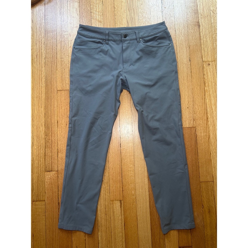 Lululemon ABC Pant Slim Warpstreme Grey 5 Pocket Trousers Mens 31x28